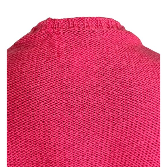 Vintage Pendleton 100% Merino Wool Short Sleeve Pink Knit Sweater Top SP - Picture 11 of 12